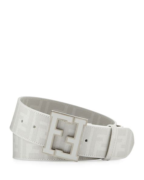 all white fendi belt.